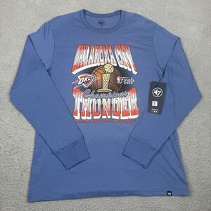 Oklahoma City Thunder Shirt Mens Large 47 Long Sleeve 2025 NBA Champions Tee NWT